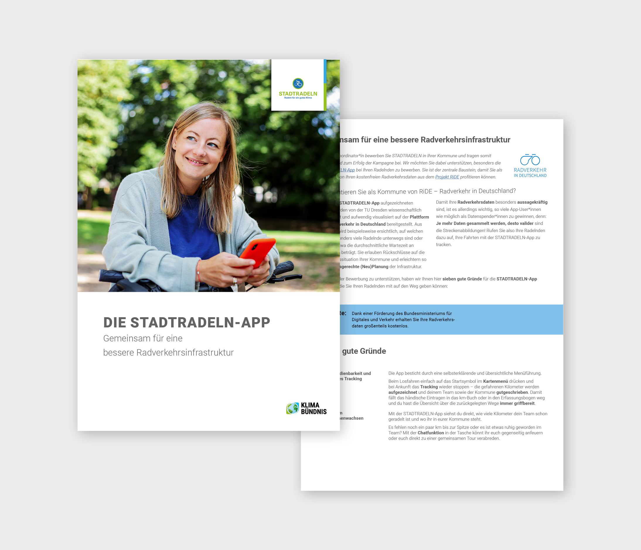 Bild Flyer 7 gute Gründe für die STADTRADELN-App